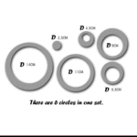 Ring mirror sticker wall decor