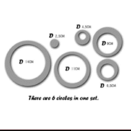 Ring mirror sticker wall decor