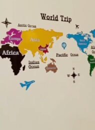 Colourful World Map - Image 3