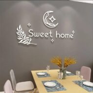 Sweet home moon and stars Wall decoration acrylic mirror - Image 4