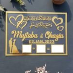 Customized Golden Acrylic Nikkah Bookle
