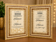 Luxury Personalized Nikah Booklet - Image 2