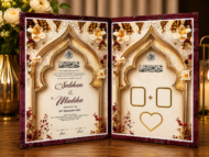 Luxury Personalized Nikah Booklet - Image 2