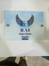 Reverse Printed Glass Logo Sign - Image 2